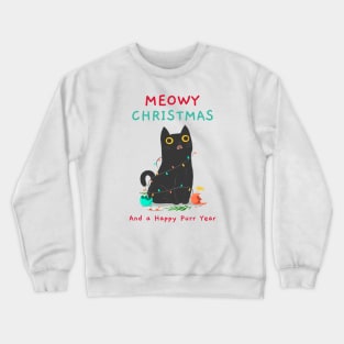 Meowy Christmas Crewneck Sweatshirt